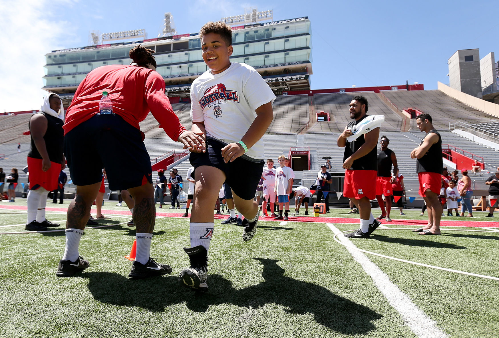 Arizona Wildcats KidCats spring football experience